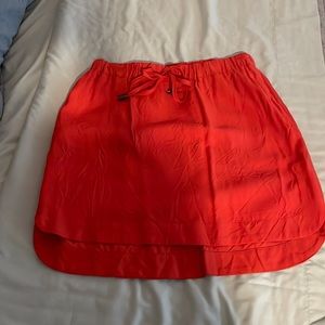 Banana republic orange xs skirt
